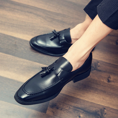 Eko bőrből készült formális zárt férfi cipő