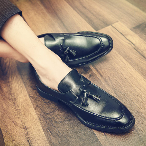 Eko bőrből készült formális zárt férfi cipő