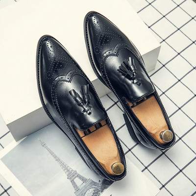 Oficiālie vīriešu apavi no eko ādas retro modeļa