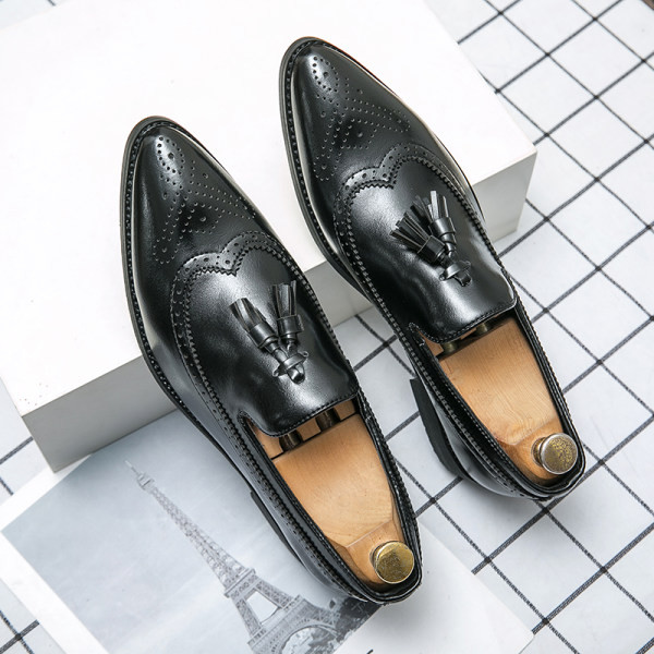 Oficiālie vīriešu apavi no eko ādas retro modeļa