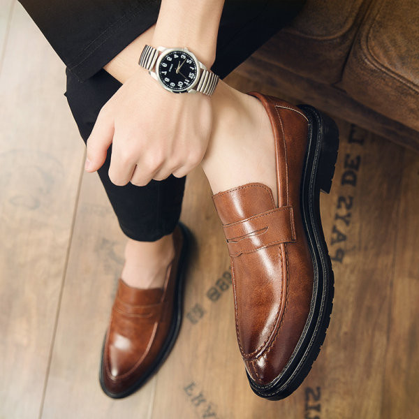 Vīriešu apavi no eko ādas oficiālā modeļa