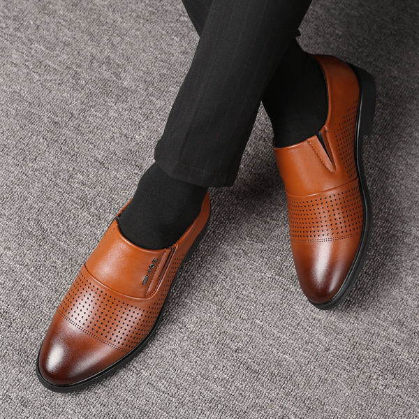 Vīriešu ādas elpojoši apavi