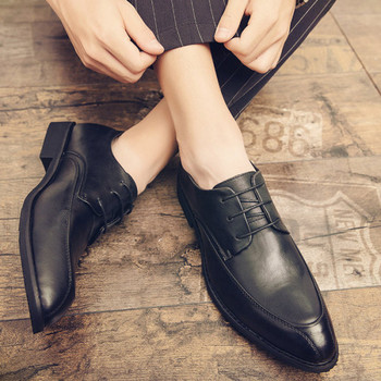 Нов модел ретро мъжки обувки с връзки