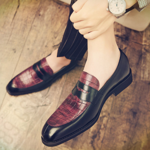 Férfi alkalmi bőrcipő több színben