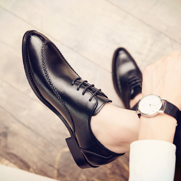 Svečane muške cipele od eko kože sa vezicama