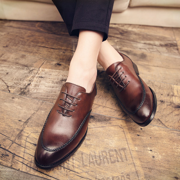 Svečane muške cipele od eko kože sa vezicama