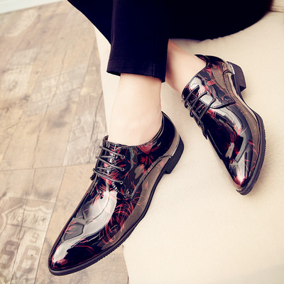 Modes vīriešu lakādas šņorējamas kurpes