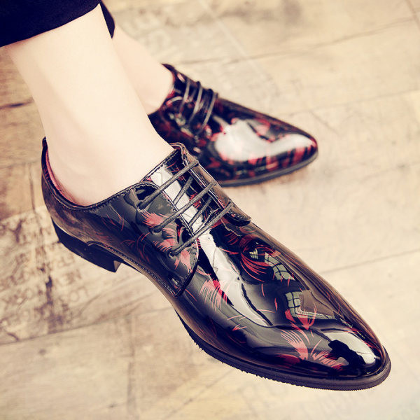 Modes vīriešu lakādas šņorējamas kurpes