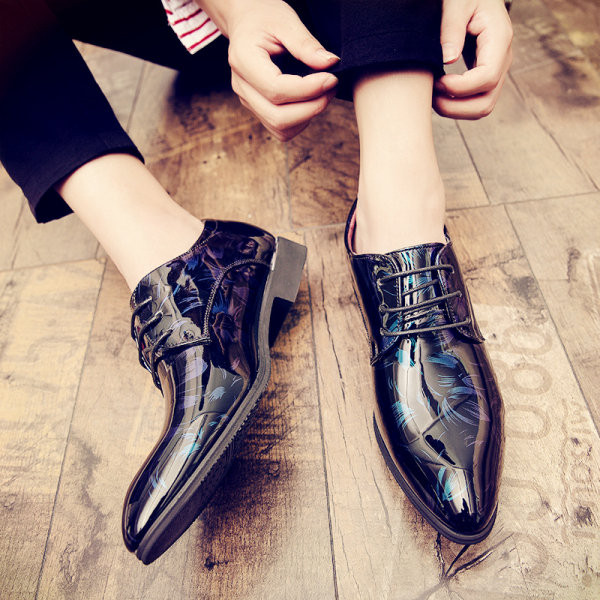 Modes vīriešu lakādas šņorējamas kurpes