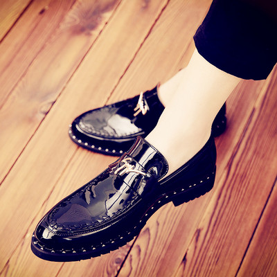 Vīriešu formālie apavi divi modeļi ar metāla elementu