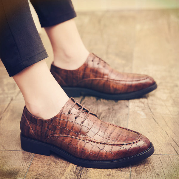 Muške kožne cipele - sa vezicama u dvije boje