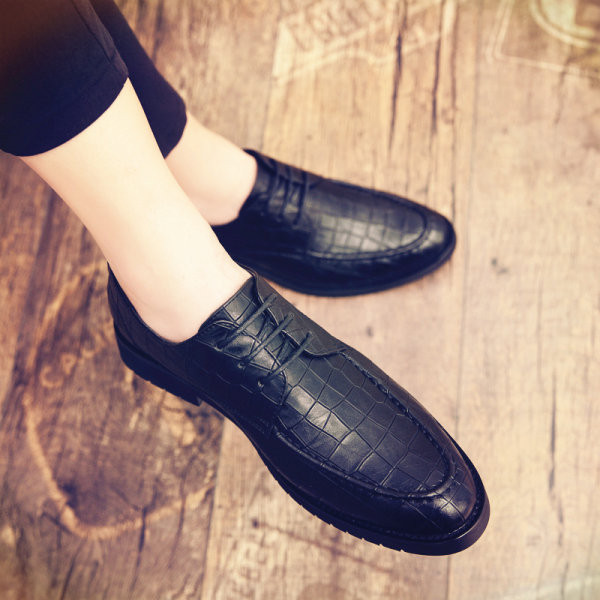 Muške kožne cipele - sa vezicama u dvije boje