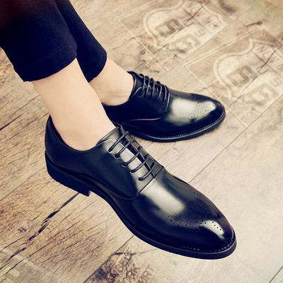 Μοντέρνα ανδρικά παπούτσια από οικολογικό δέρμα με κορδόνια νέο μοντέλο