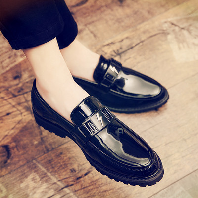 Muške crne kožne cipele