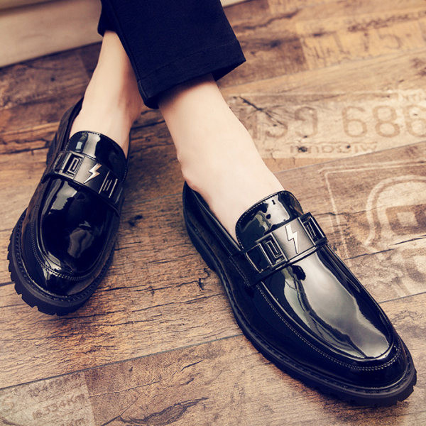 Muške crne kožne cipele