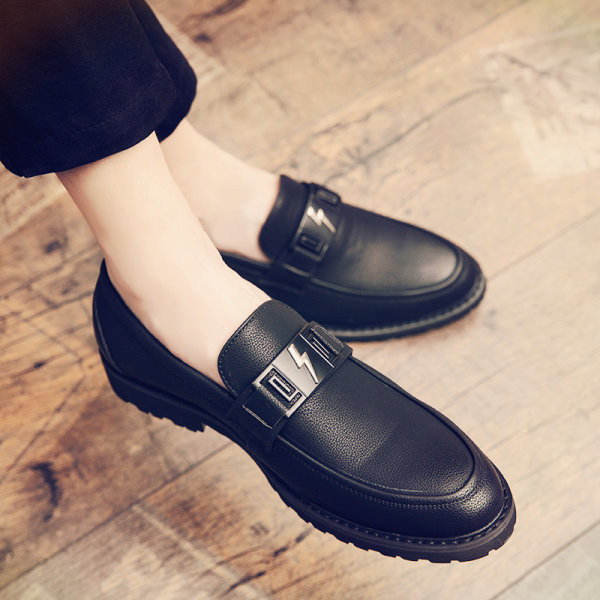 Muške crne kožne cipele