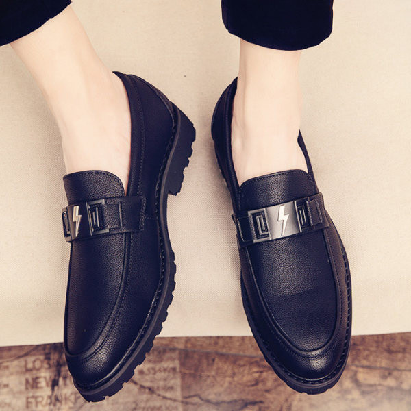 Muške crne kožne cipele