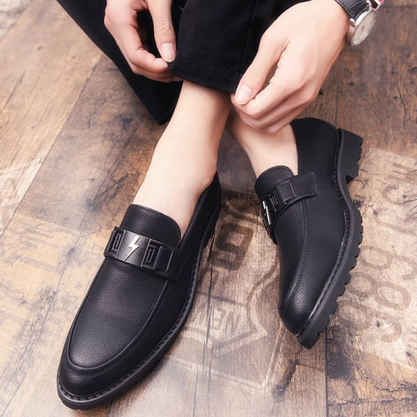 Muške crne kožne cipele