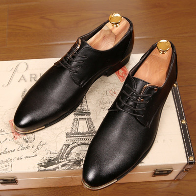 Moderne muške kožne cipele s vezicama - tri boje