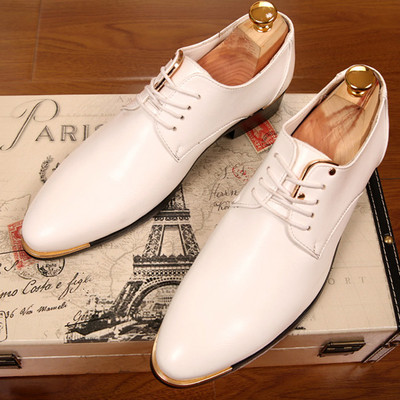 Moderne muške kožne cipele s vezicama - tri boje