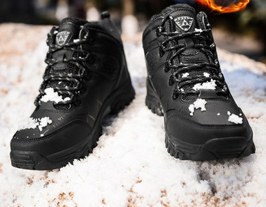 Pārgājienu ziemas zābaki ar šņorēm un oderi