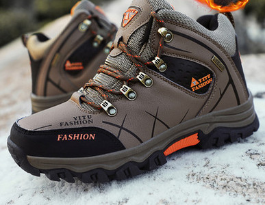 Pārgājienu ziemas zābaki ar šņorēm un oderi