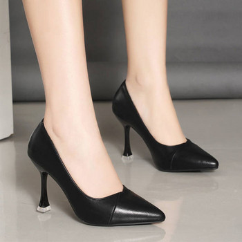 Κομψά γυναικεία μυτερά παπούτσια με ψηλό τακούνι 9,5cm