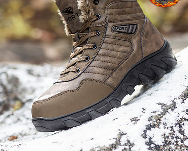 Vīriešu ziemas pārgājienu zābaki ar oderi