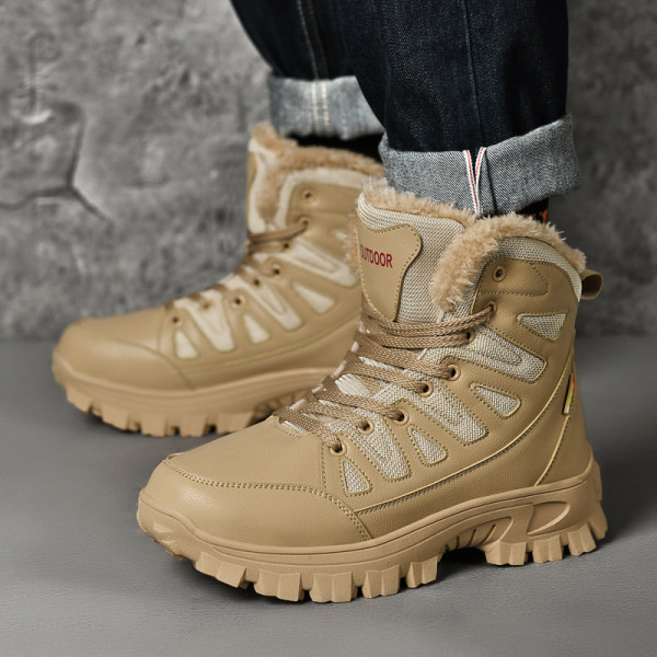 Ziemas pārgājienu zābaki ar dūnu oderi