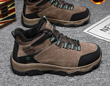 Ziemas pārgājienu zābaki ar biezu oderi un šņorēm