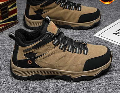 Ziemas pārgājienu zābaki ar biezu oderi un šņorēm