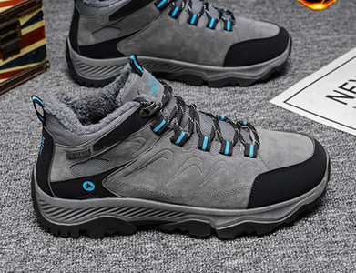 Ziemas pārgājienu zābaki ar biezu oderi un šņorēm