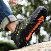 Neslīdoši pārgājienu zābaki ar šņorēm