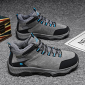 Férfi túrabakancs meleg béléssel és fűzővel