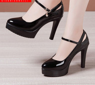 Jauns sieviešu ādas apavu modelis ar augstu 11cm papēdi