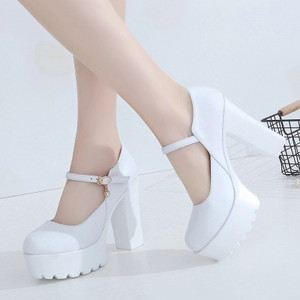 Moderne ženske cipele na visoku četvrtastu petu 11 cm