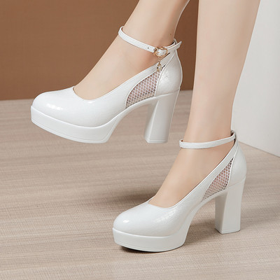 Női bőrcipő új modellje, 9 cm vagy 12 cm magas sarkú