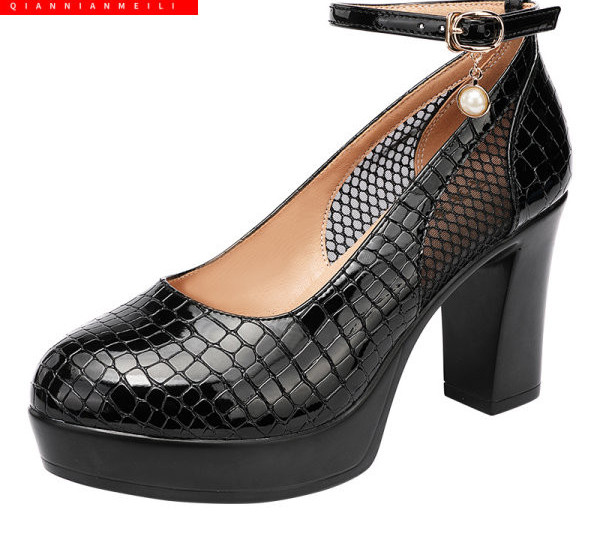 Női bőrcipő új modellje, 9 cm vagy 12 cm magas sarkú