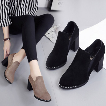 Γυναικεία παπούτσια casual τετράγωνο τακούνι 7cm τακούνι