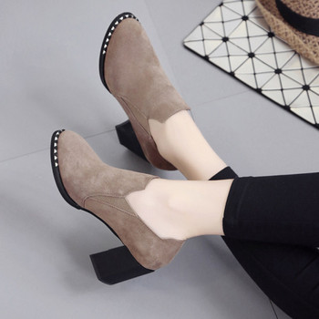 Γυναικεία παπούτσια casual τετράγωνο τακούνι 7cm τακούνι