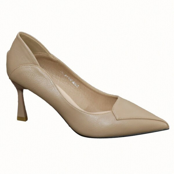 Γυναικεία ψηλά παπούτσια από οικολογικό δέρμα, κομψό μοντέλο