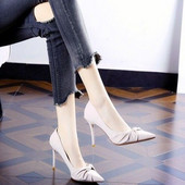 Sieviešu augstas kurpes ar plānu papēdi