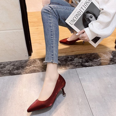 Ženske elegantne cipele na petu u četiri boje