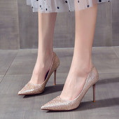 Smailas modes sieviešu apavi ar augstu un plānu papēžu 9 cm