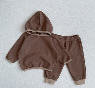 Baby Boys kapucnis kétrészes szett