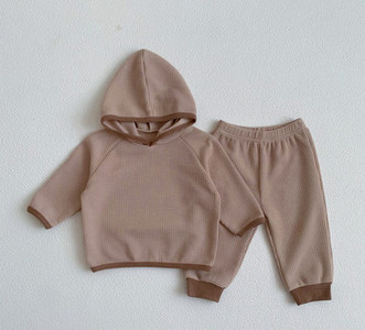 Baby Boys kapucnis kétrészes szett