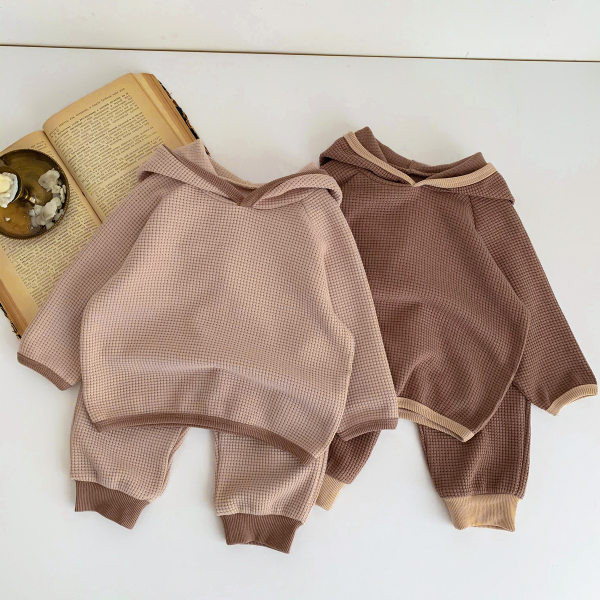 Baby Boys kapucnis kétrészes szett