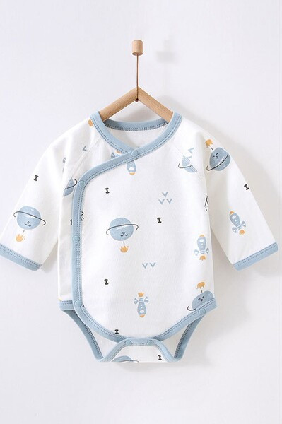 Ikdienas bērnu bodijs ar pogām un apdruku