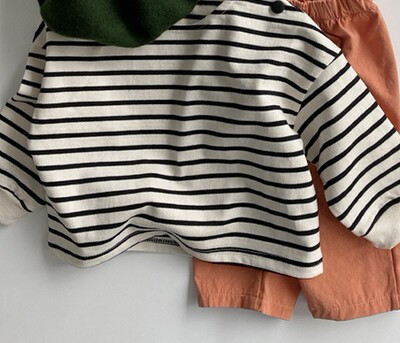 Bērnu ziemas blūzes svītrains raksts