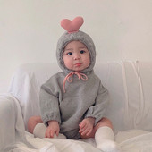 Dječji bodi od flisa dugih rukava s kapuljačom